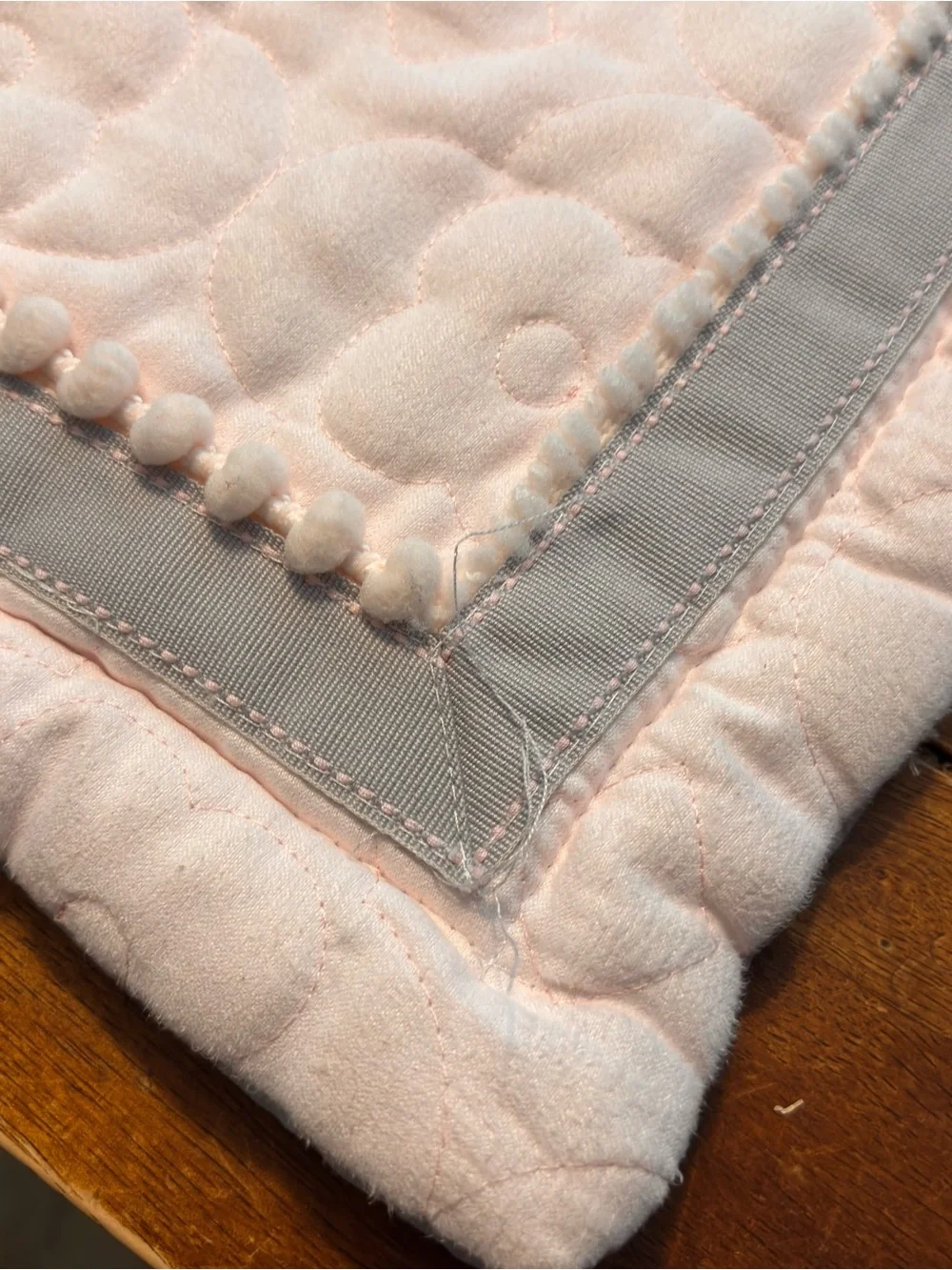 Koala Baby Elephants Pink Grey Pattern Trim Blanket Mom and Baby READ